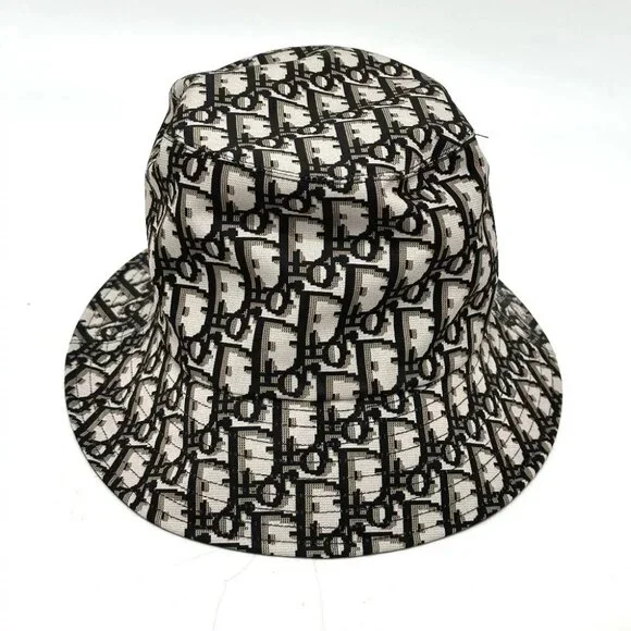 Dior Trotter bucket hat bob hat Nylon Gray x Black